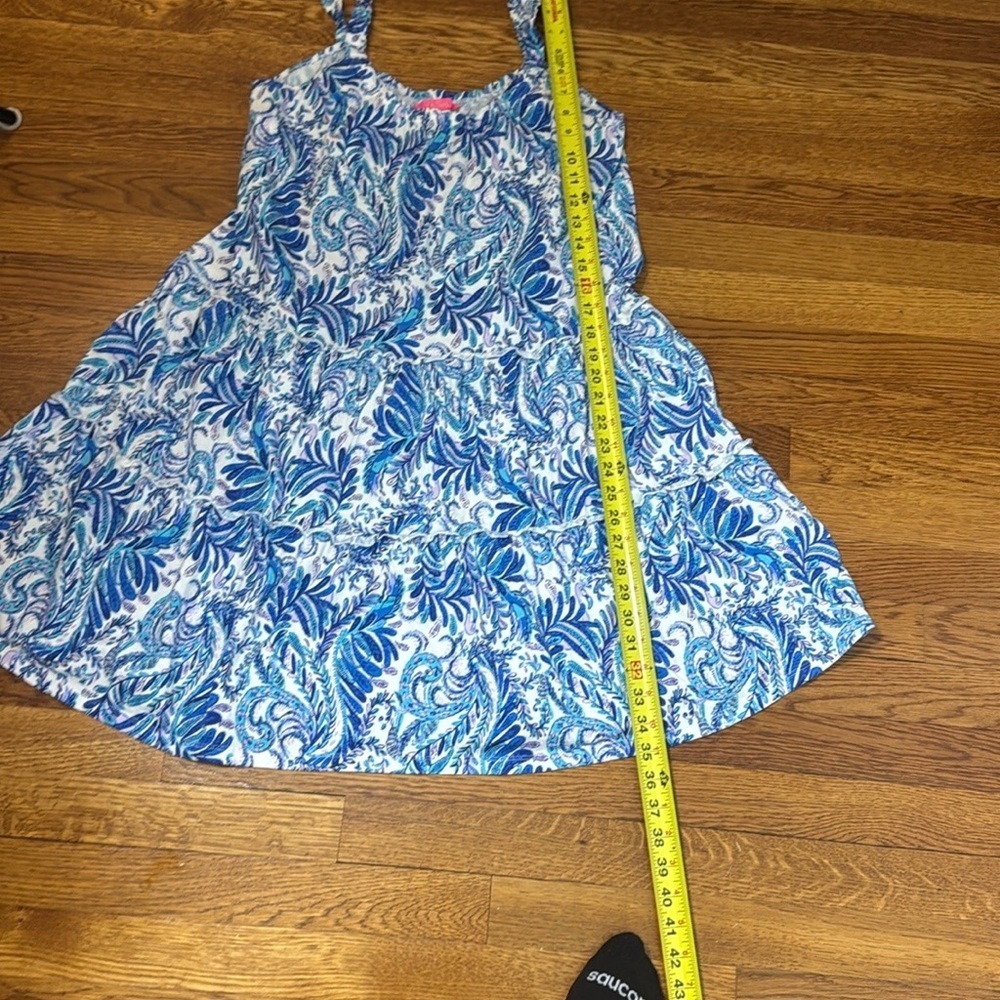 Lilly Pulitzer Loro dress Baha blue Bird is the word Size Small - Picture 12 of 13
